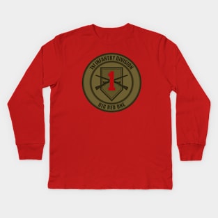 1st Infantry Division (subdued) Kids Long Sleeve T-Shirt